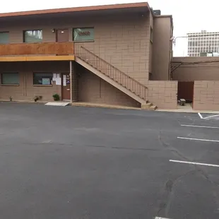 Outside parking and entrance to our court yard.