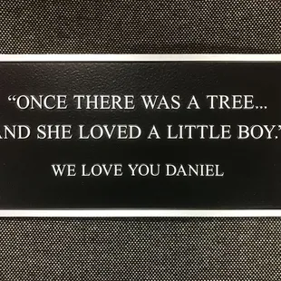 Aluminum Dedication Plaque