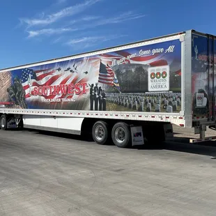 Military design wrapped trailer!