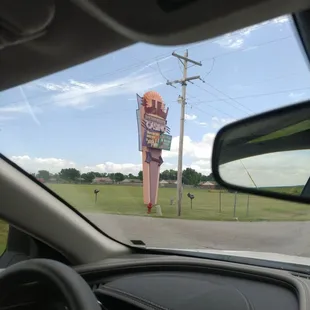 The sign by the road