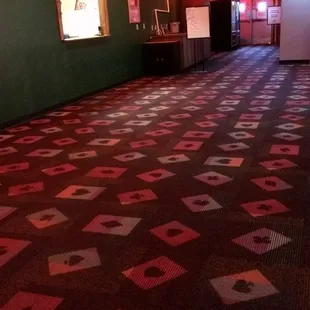 Used to be a cash out counter here. Drink station is gone. Bathrooms are still there, for now.