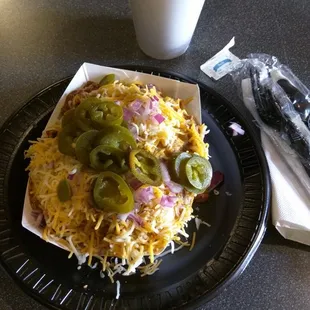 Frito chili pie, free if you bet at the off track betting area today. 11/5/16