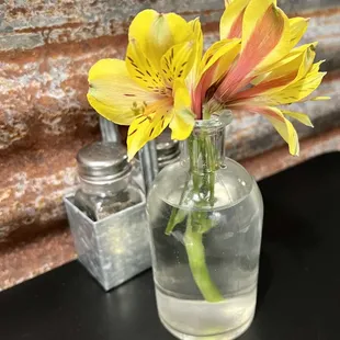 Fresh flowers on the table