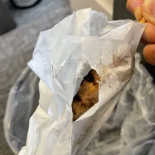 Dangerous - watch out for staples when you open your kebabs!