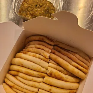 melitzanosalata( and a lot of pita!)