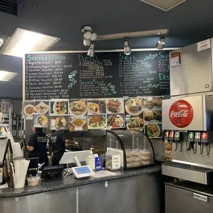 Counter and menu