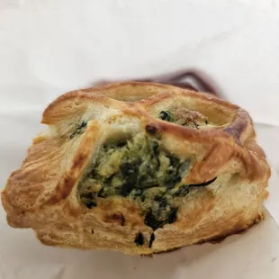 Spinach y feta croissant