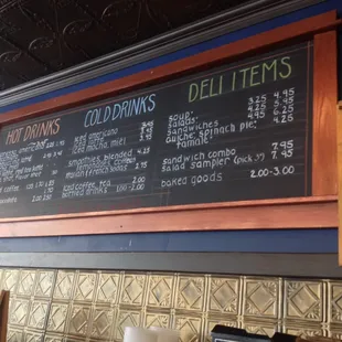 Improved Beverage and Deli items menu