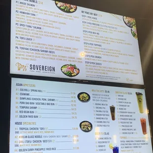 Updated menu as of 9/2021!