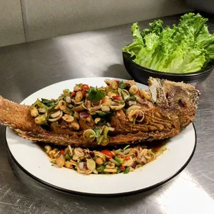 Whole Fried Rockfish