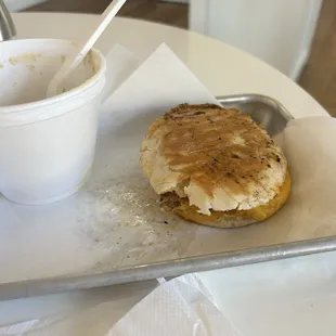 Sausage cheese McMuffin