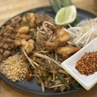 a plate of food on a table