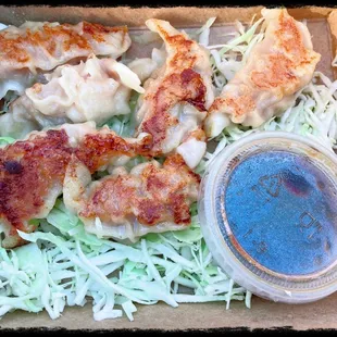 Potstickers sold at Clements Farmers Market