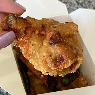 Order these safe option  juicy, crispy, flavorful!! Salt &amp; Pepper wings!