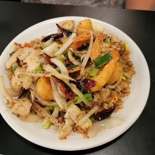 Steve's Special Shrimp n Chicken with Fried Rice
