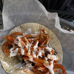 Korean Chicken tacos with kim Chee slaw Korean Taco