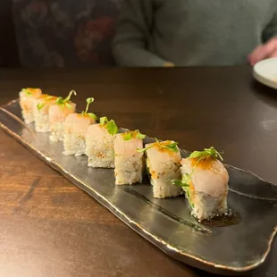 Truffle kanpachi roll.