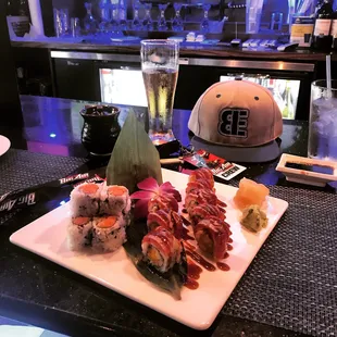 sushi and sashimi, food, sashimi, sushi