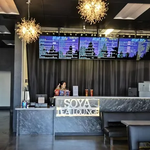 Front desk area to order
