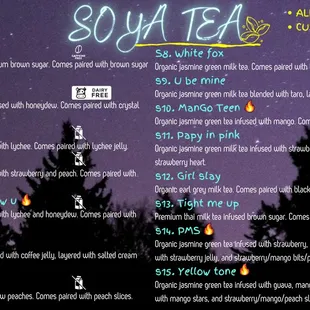 NEW MENU RELEASED 04/01/2024