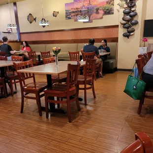 people sitting at tables