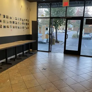 Inside of the store just an open layout