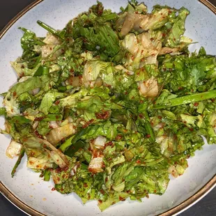 Side salad, comes with Grilled Large Intestines!