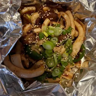 Grilled Garlic Squid