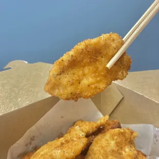 Deep fried chicken breast lightly seasoned and coated with panko bread crumbs. Allergy Info: Wheat