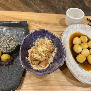 3 different desserts