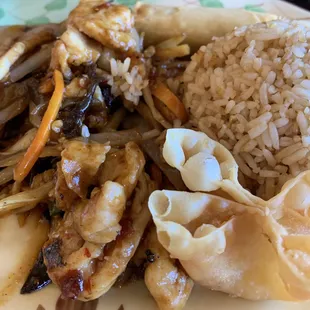 Garlic chicken lunch portion