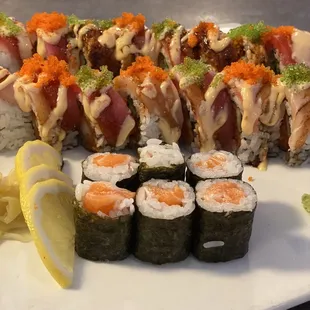 Dragon and sake maki