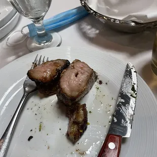 a knife and fork on a plate