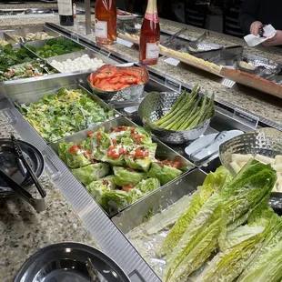 The salad bar was massive.