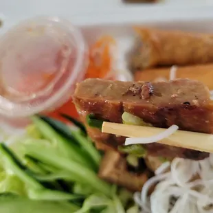 Their version of BBQ pork which was more like a dense patty