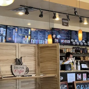 Menu and decor