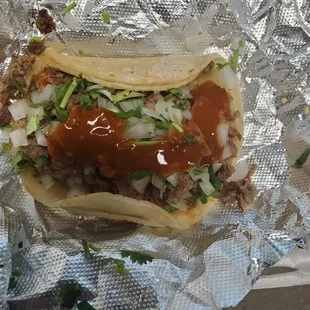 Asada taco was very tasty