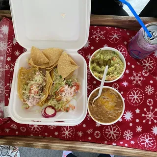 8 oz. guacamole and chips