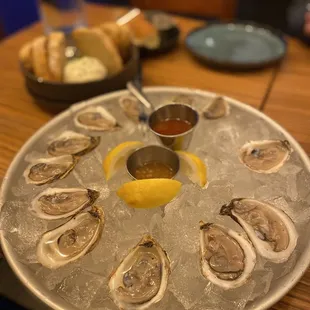 Oysters on the Half Shell $29.00 (1 dozen) kumquat-yuzu mignonette