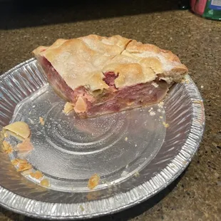 Rhubarb pie