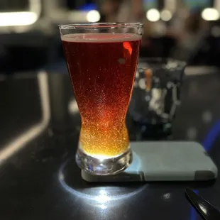 Amber ale that sparkles!