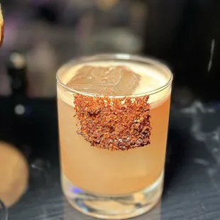 Pink Planet - Casco Viejo Blanco Tequila * Fort Hamilton Gin * Watermelon Fresno syrup * lime * cilantro tincture * house made Tajin