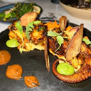 Garlic Fries Roasted Octopus