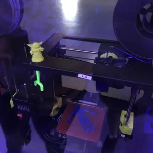 3-d printers, tiny Yoda statue!