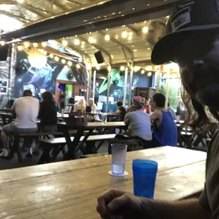 Expansive covered patio