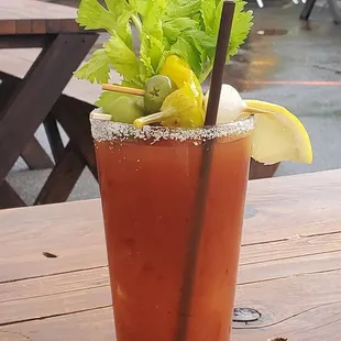 Great Bloody Mary...cucumber dill