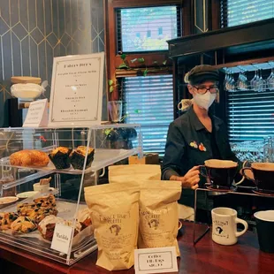 a woman wearing a face mask