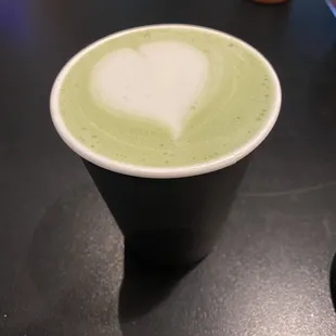 Matcha with oat milk! Delicious!