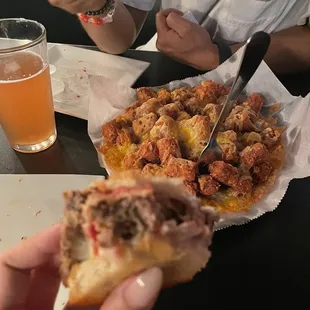 Meatloaf Sandwich + Tots