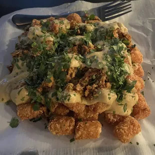 Vegan space-o fundito totchos